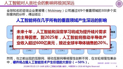 清华大学魏少军教授 解码真正的通用人工智能芯片 | CCF-GAIR 2018 人工智能公共服务技术咨询服务